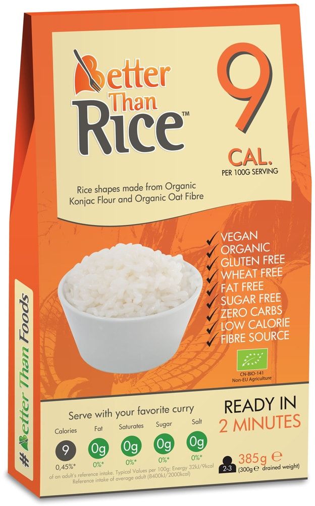 Konjac ryžiai, ekologiški BETTER THAN, 385 g