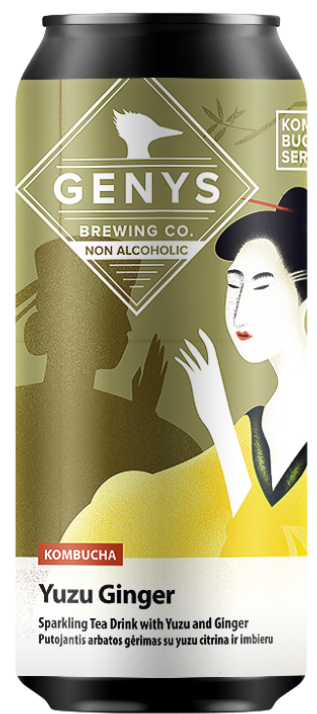 Putojantis arbatos gėrimas su yuzu citrina ir imbieru GENYS, 440 ml