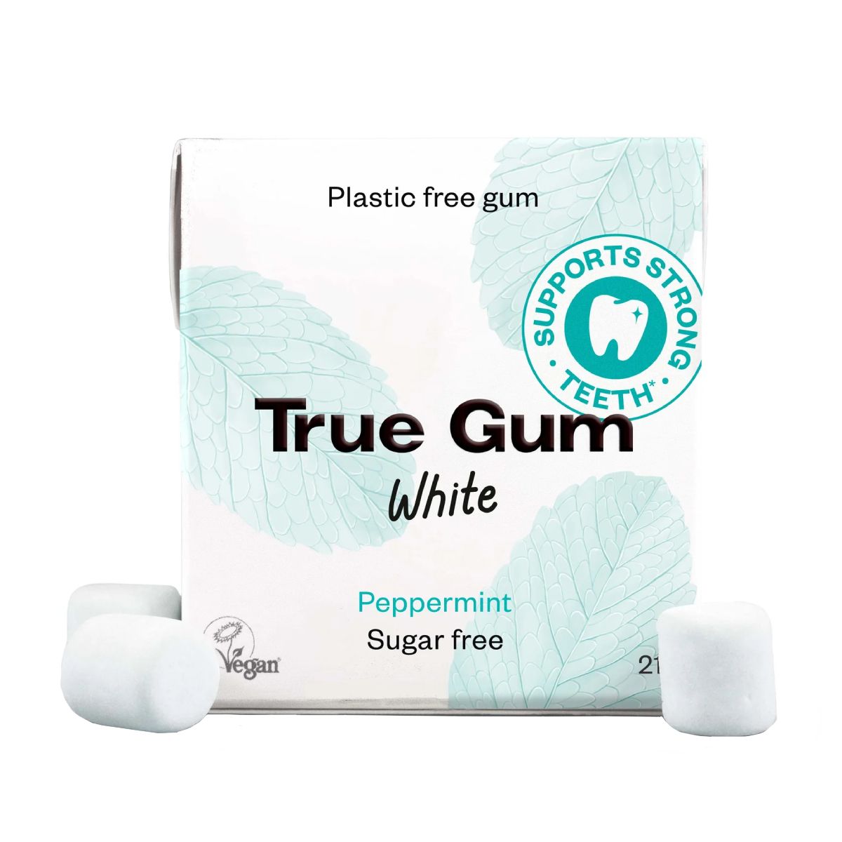 Becukrė kramtomoji guma, pipirmėčių skonio TRUE GUM