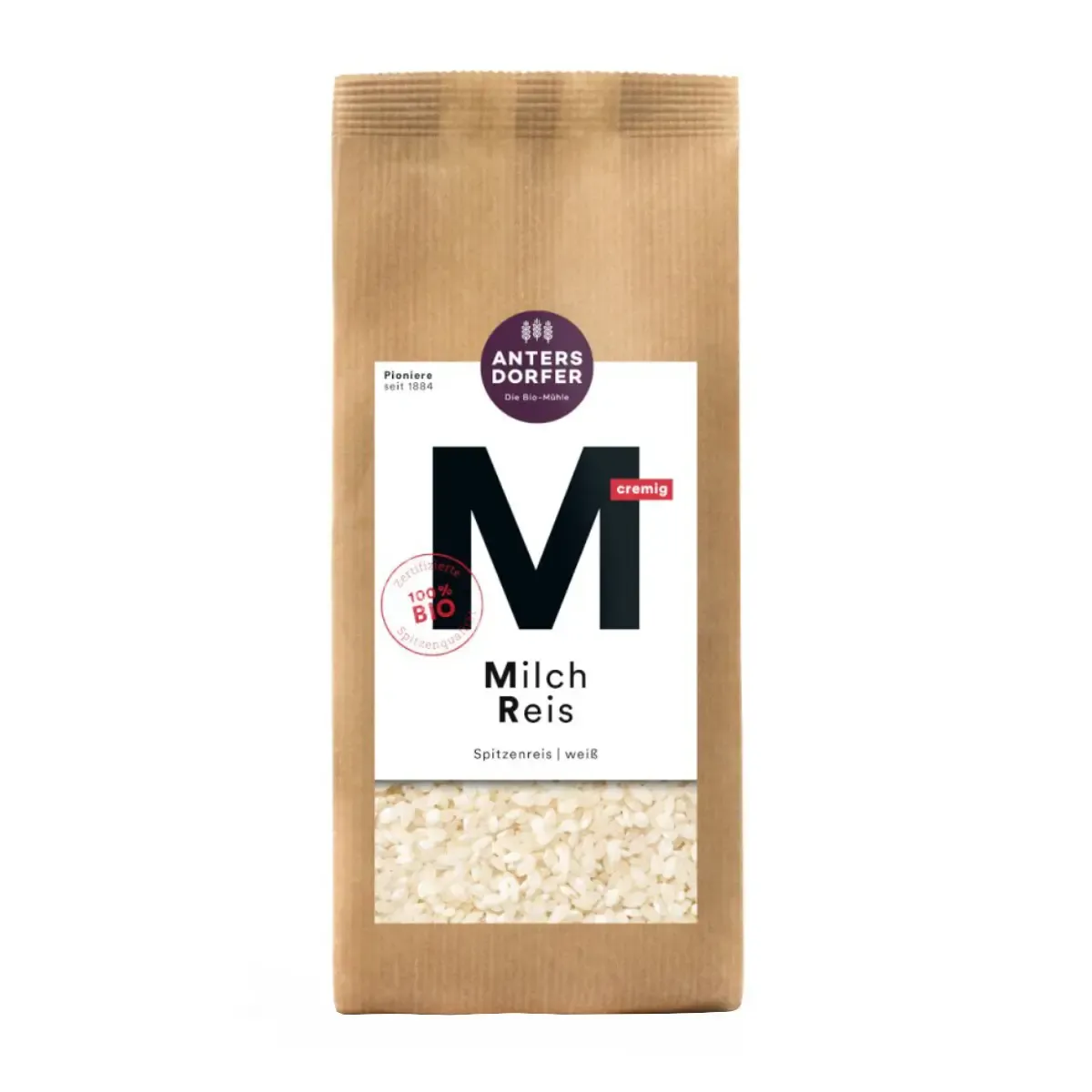 Apvalieji ryžiai MILCH REIS, ekologiški ANTERSDORFER