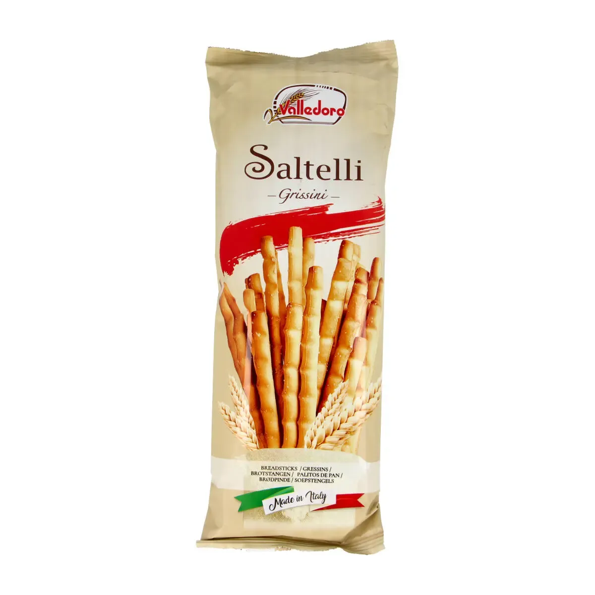 Lazdelės su druska GRISSINI SALTELLI VALLEDORO, 100 g