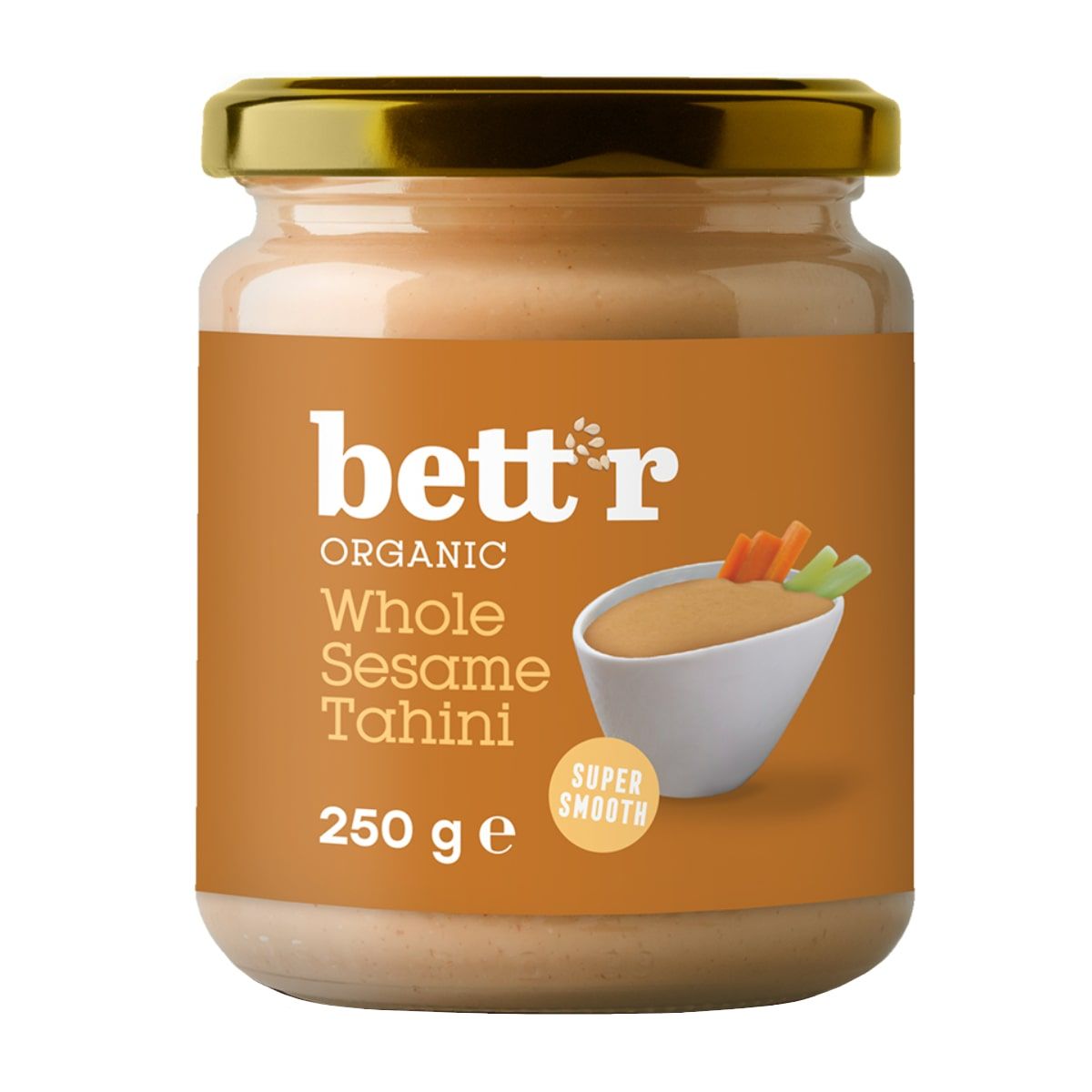 Tamsi sezamų pasta TAHINI, ekologiška BETT'R