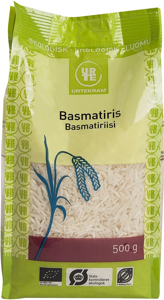 Balti Basmati ryžiai, ekologiški URTEKRAM, 500 g