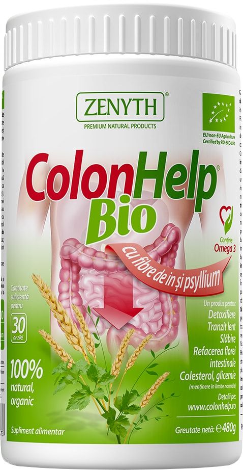 COLON HELP BIO. Dietary supplement, organic ZENYTH, 480 g
