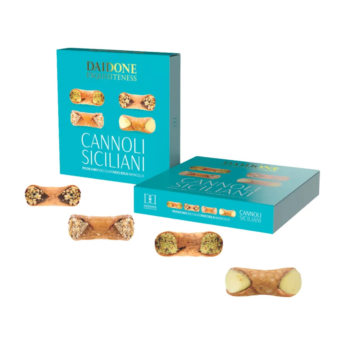 Tradiciniai itališki pyragėliai CANNOLI SICILIANI ASSORTITI DAIDONE