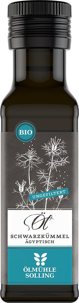 Black cumin oil, unfiltered, organic ÖLMÜHLE SOLLING, 100 ml