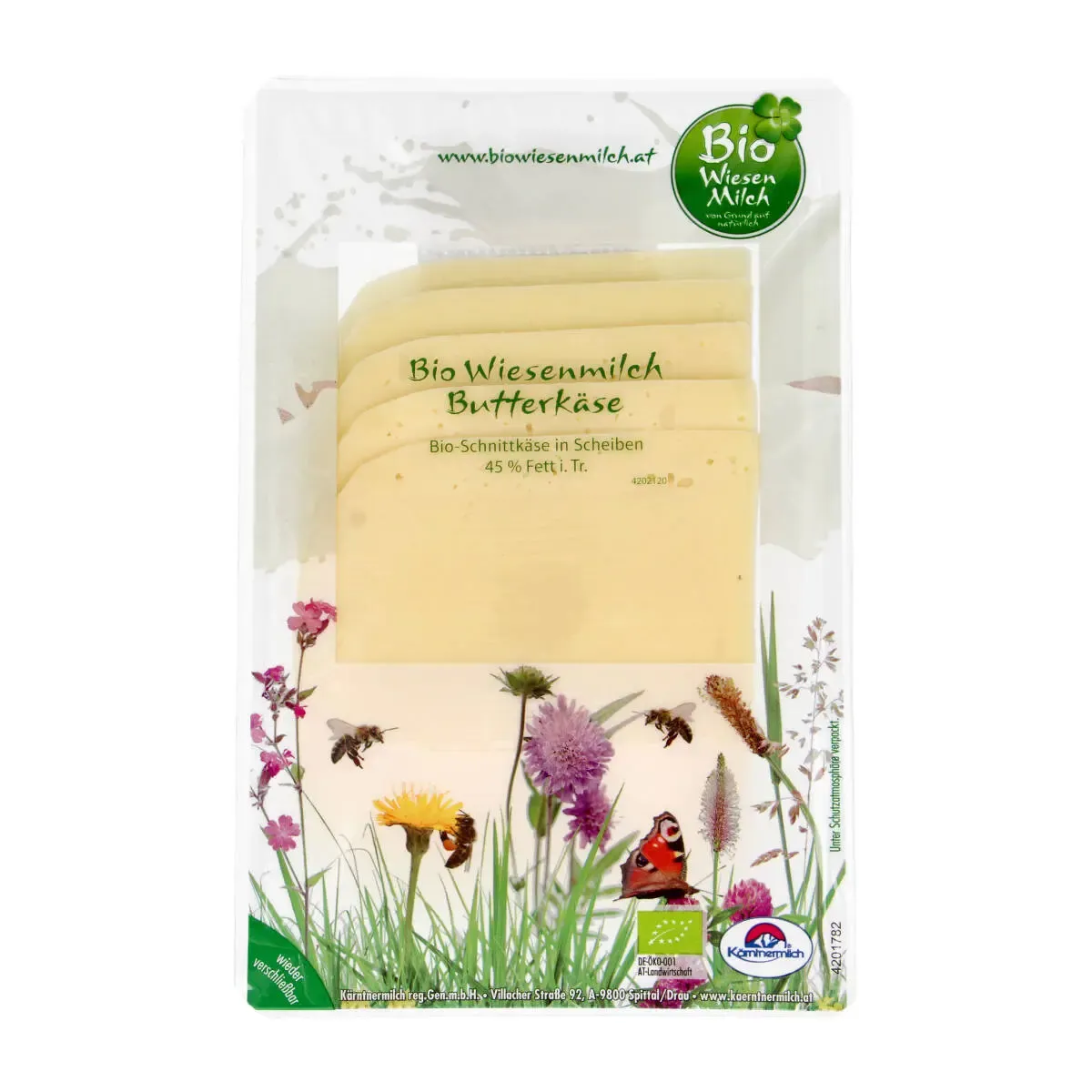 Sūris sviestinis BUTTERKASE BIO, pjaustytas, ekologiškas BIO WIESENMILCH