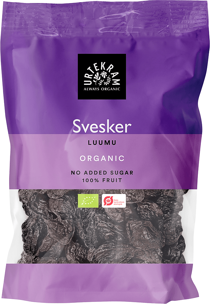 Džiovintos slyvos, ekologiškos URTEKRAM, 150 g