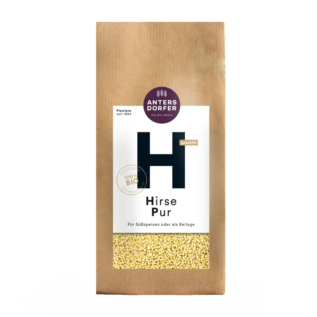 Sorų kruopos HIRSE PUR, ekologiškos ANTERSDORFER