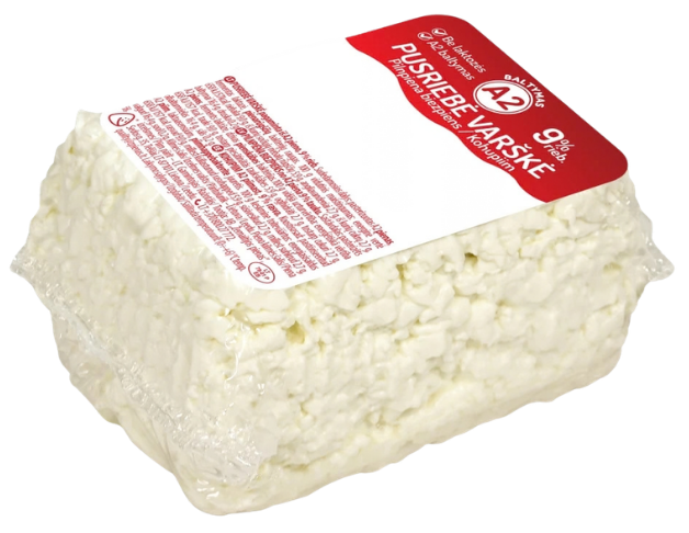 A2 pusriebė varškė be laktozės ŽEMAITIJOS PIENAS, 330 g