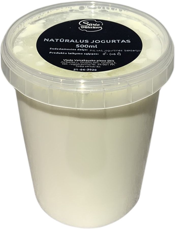 Natūralus jogurtas SŪRIO DŽIAZAS, 500 ml