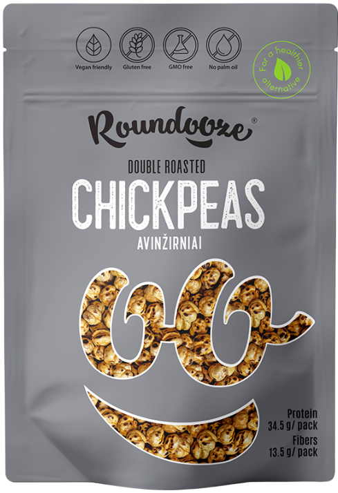 Double roasted chickpeas ROUNDOOZE, 150 g