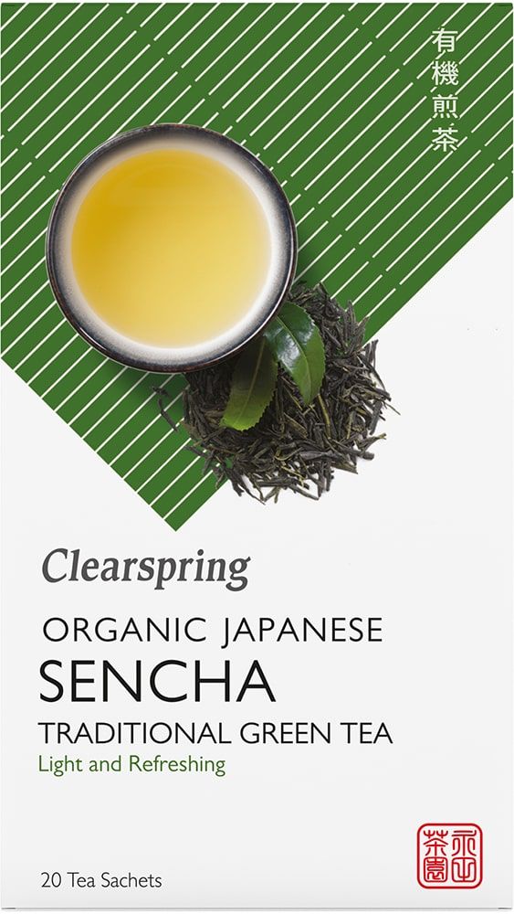 Japoniška žalioji arbata SENCHA, ekologiška CLEARSPRING