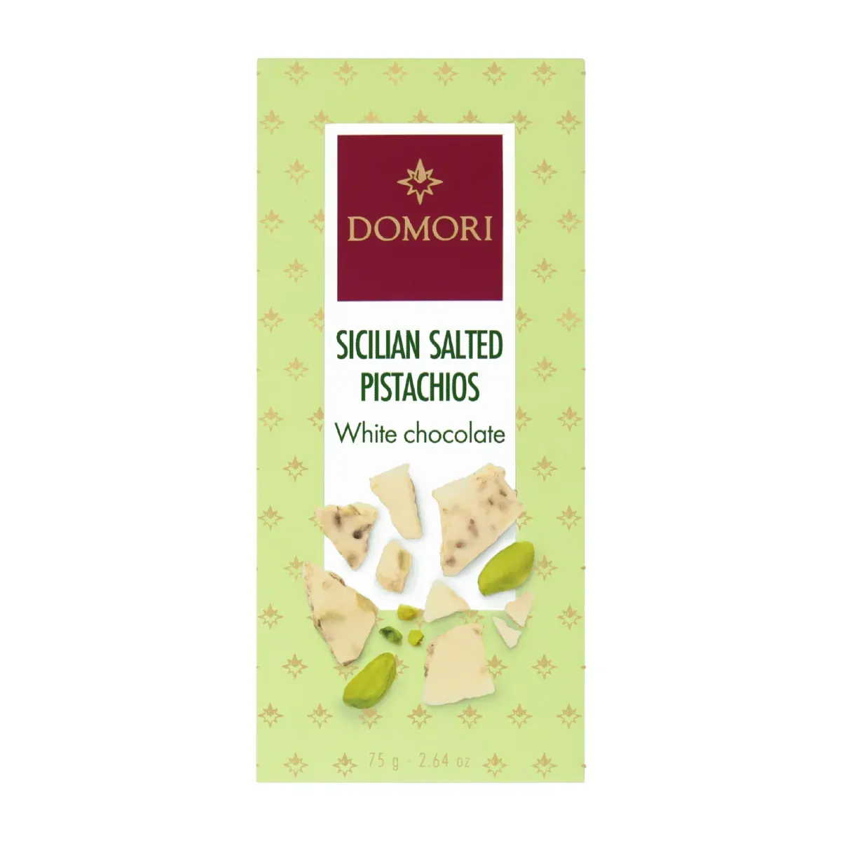 Baltasis šokoladas SICILIAN SALTED PISTACHIOS DOMORI