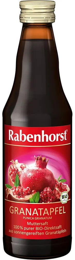 Granatų sultys, ekologiškos RABENHORST, 330 ml