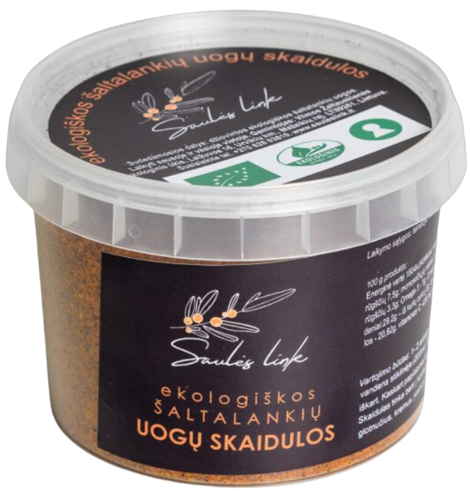 Ekologiškos šaltalankių uogų skaidulos SAULĖS LINK, 100 g