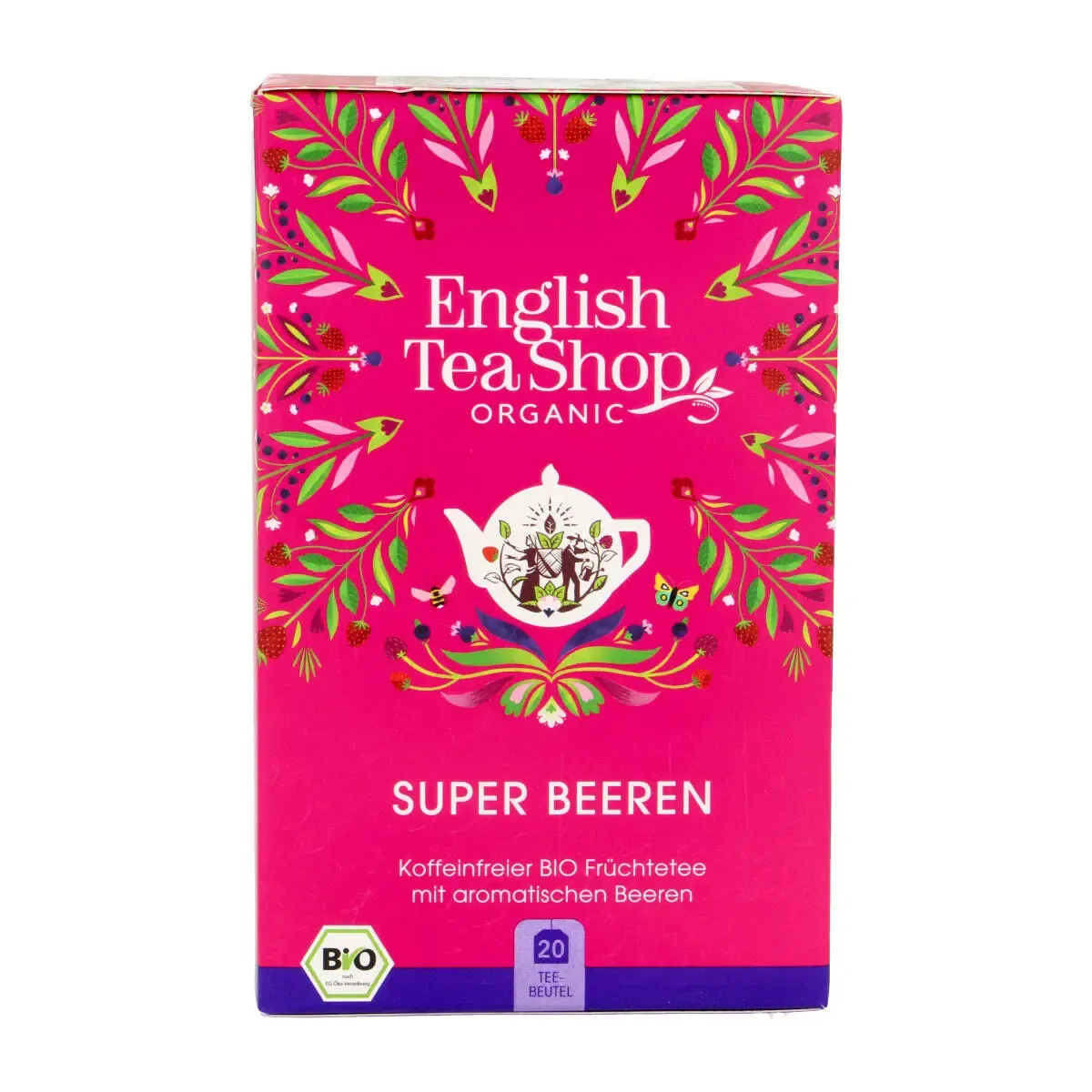 Vaisinė arbata SUPER BEEREN, ekologiška ENGLISH TEA SHOP