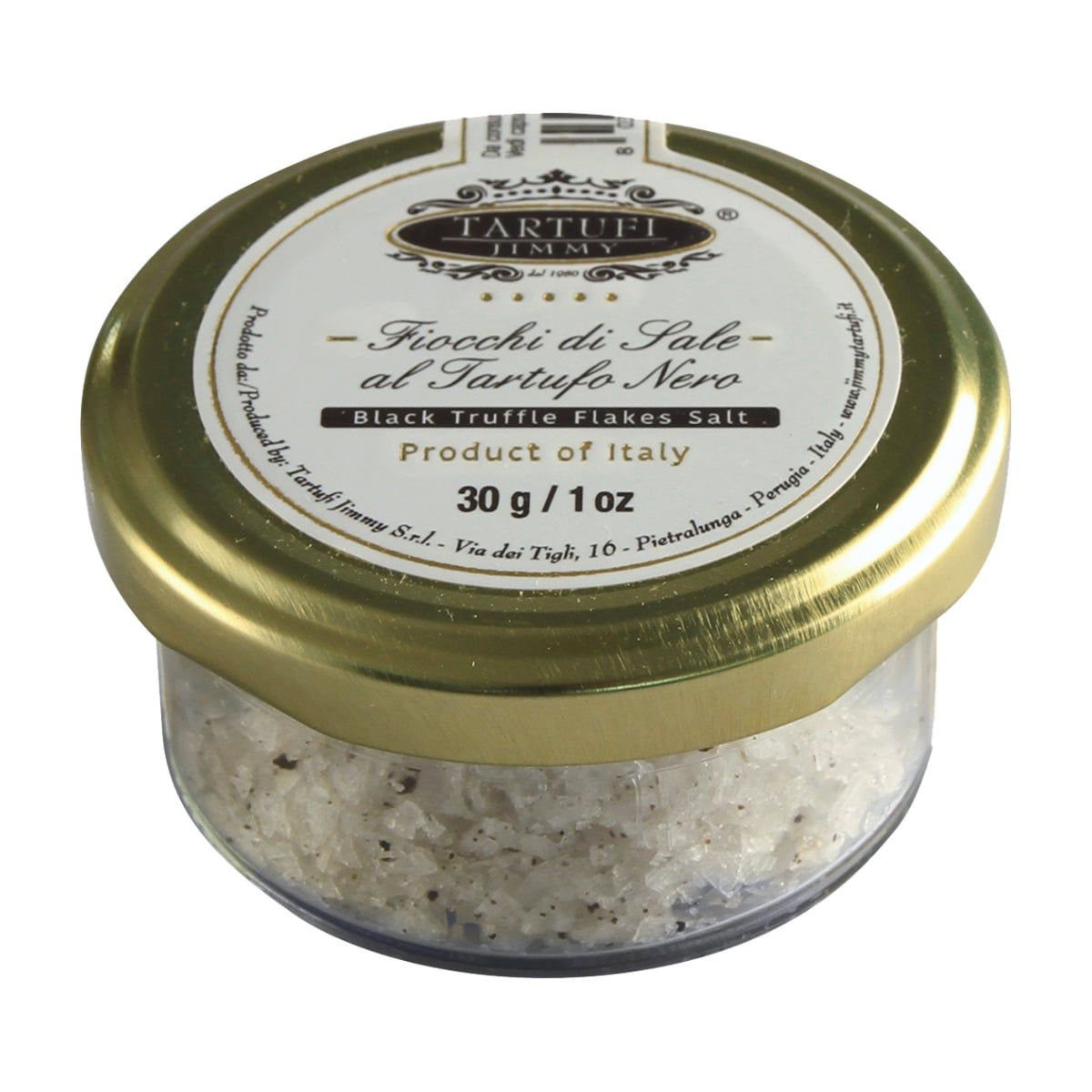 Druskos dribsniai su juodaisiais trumais, 30 g TARTUFI JIMMY