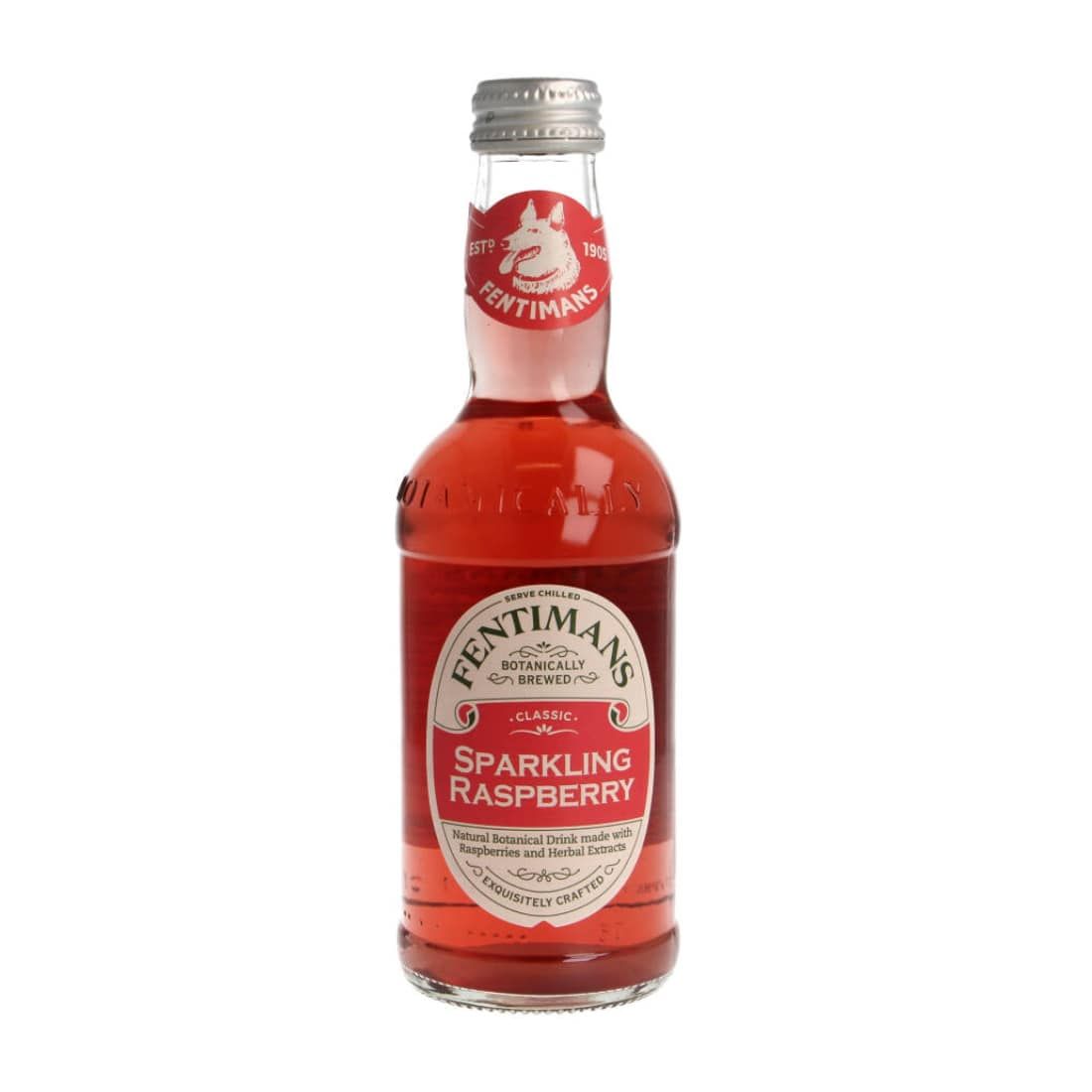 Gazuotas aviečių skonio gėrimas SPARKLING RASPBERRY FENTIMANS