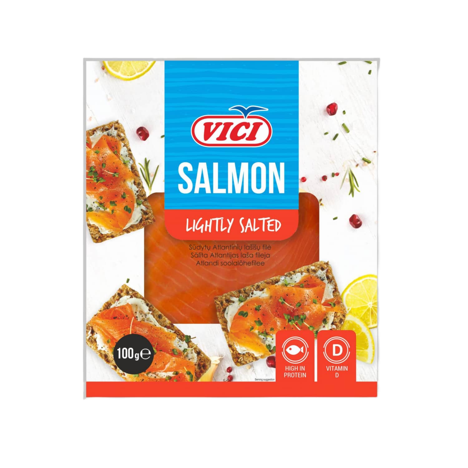 Sūdyta lašiša VIČI, 100 g
