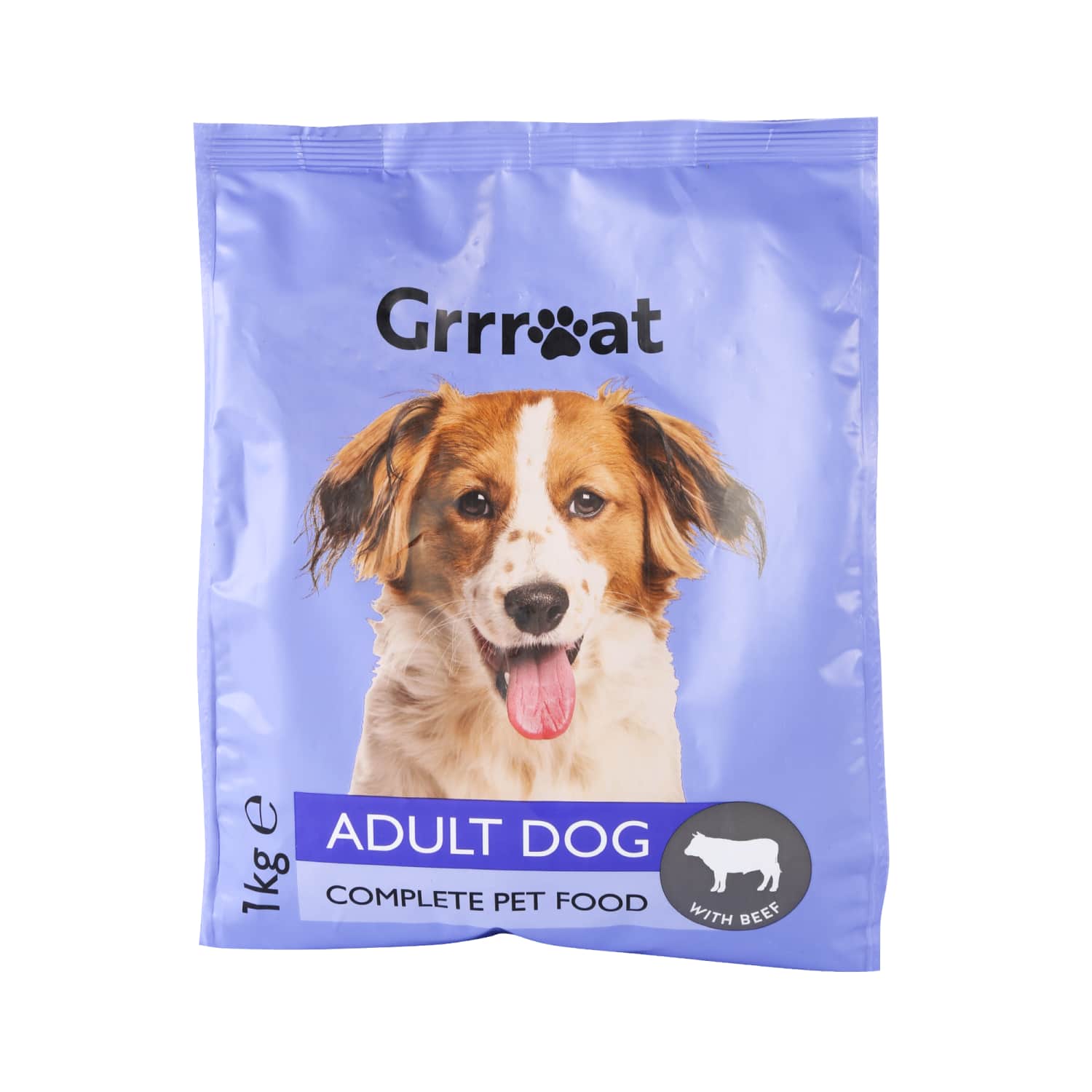 Dog food GRRREAT with beef, 1 kg
