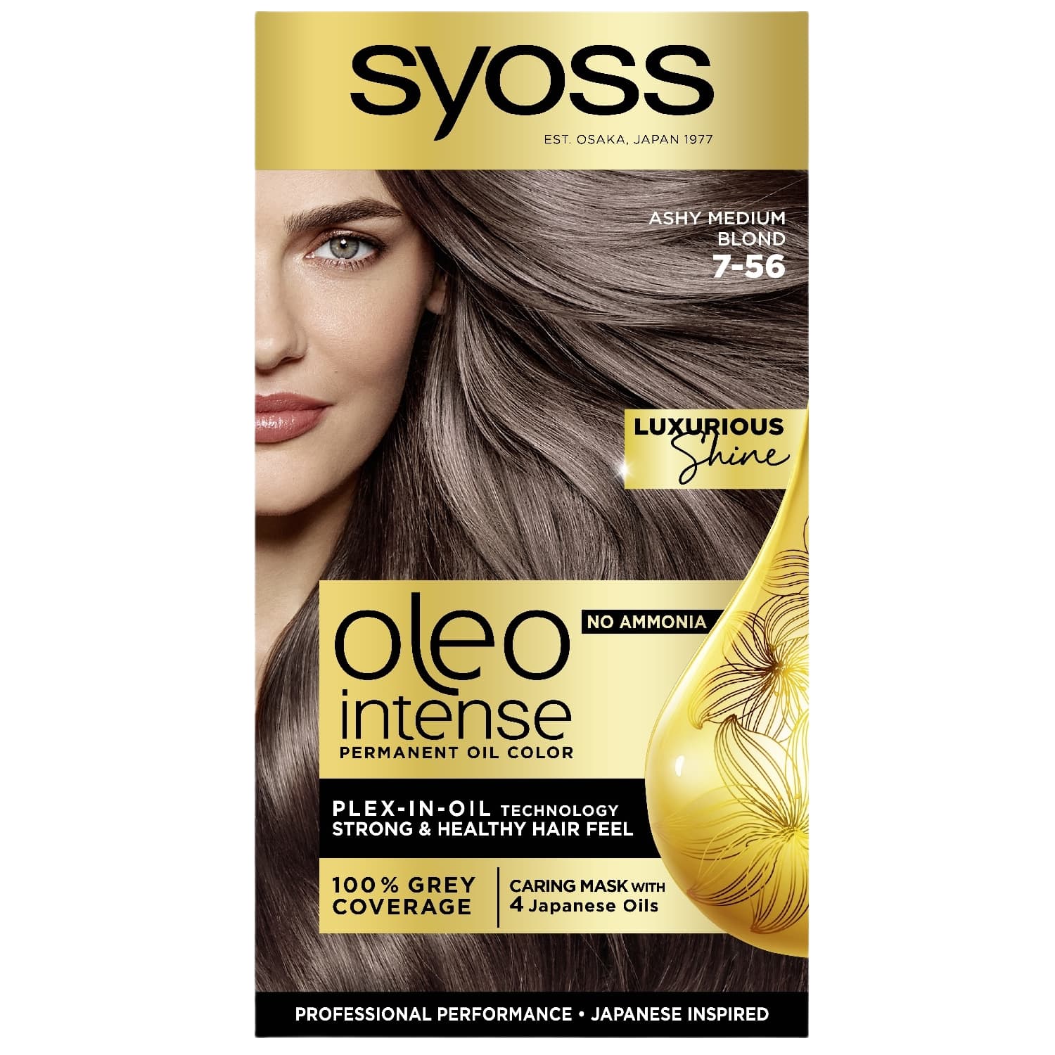 Plaukų dažai SYOSS OLEO INTENSE 7-56