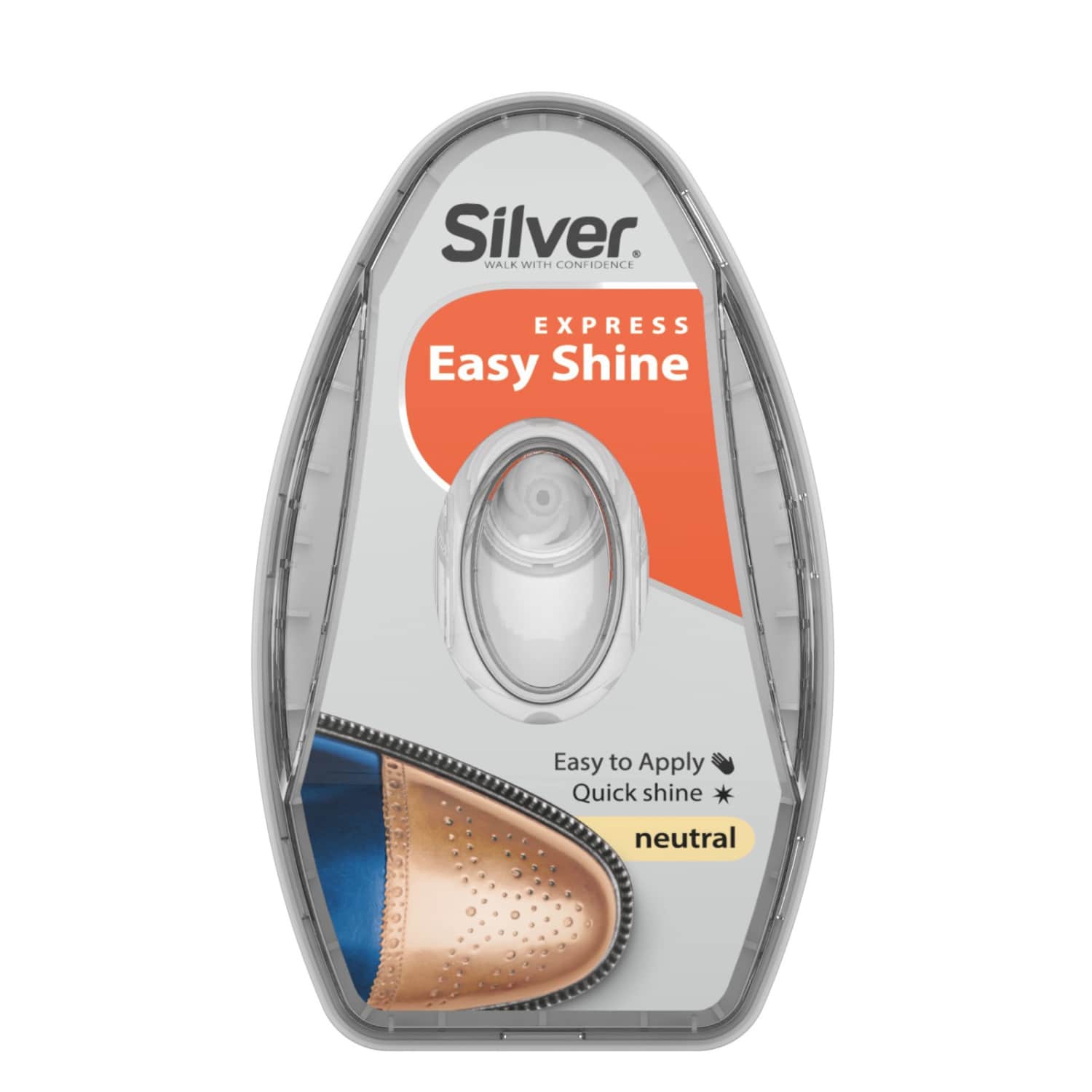 Shoe shine sponge SILVER, neutral, 6ml