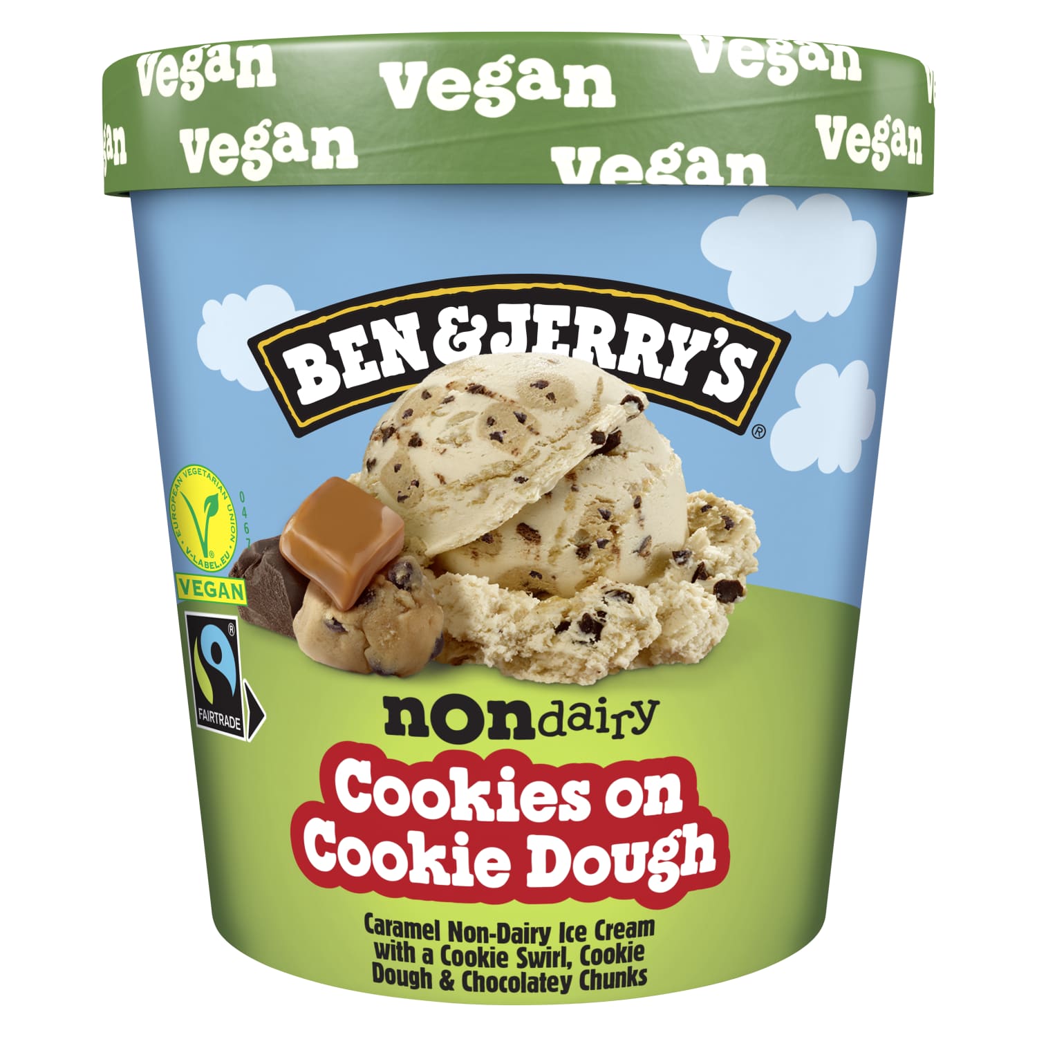 Vegan. karamel. ledai su saus. įd.B&J, 465 ml