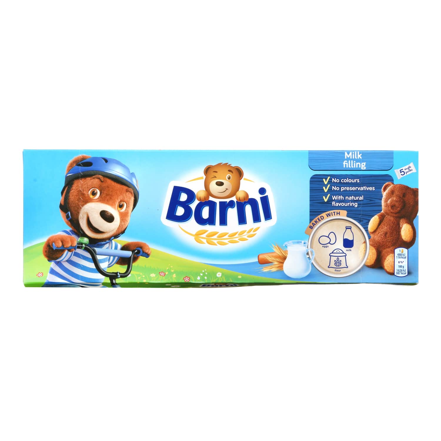 Мини-кексы с молочной начинкой BARNI, 150 г