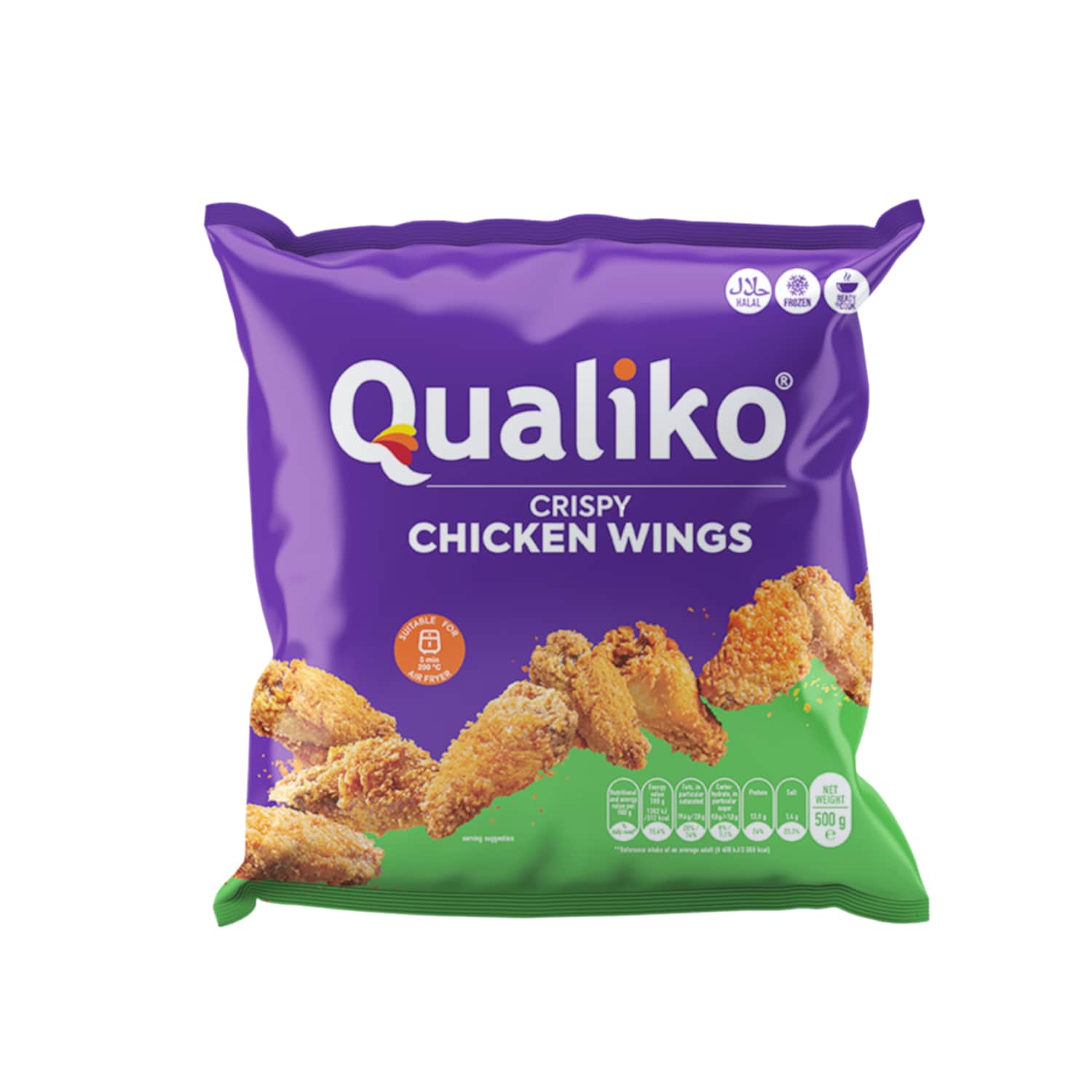 Острые хрустящие куриные крылья QUALIKO, 500 г