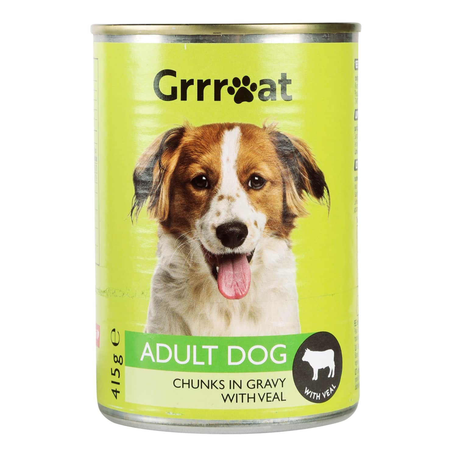 Корм для собак GRRREAT, кусочки с телятиной, 415 g