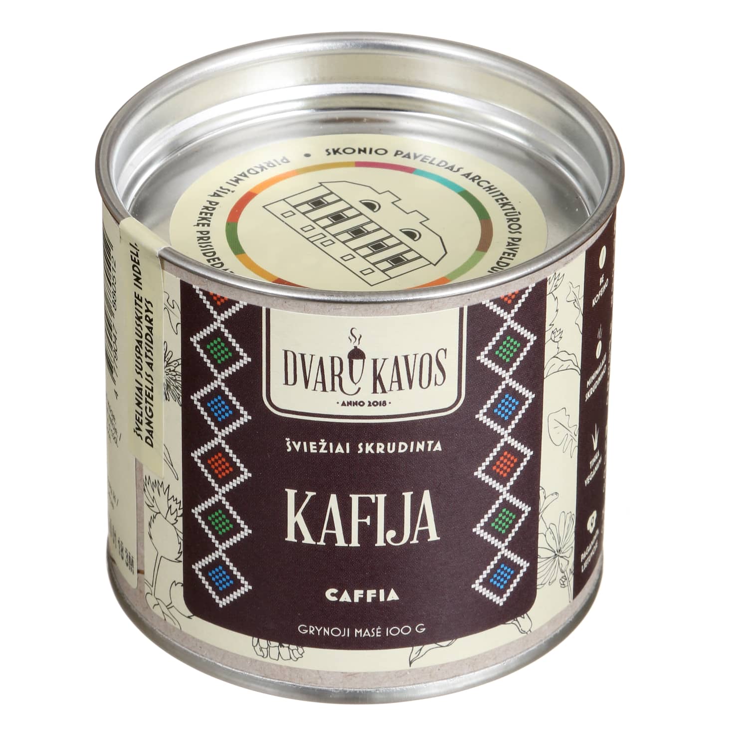 Кофе KAFIJA DVARO KAVOS, 100 г