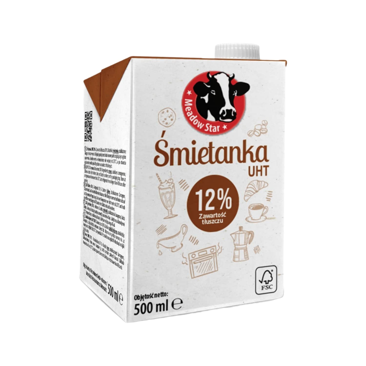 Grietinėlė MEADOW STAR UAT, 12 %, 500 ml