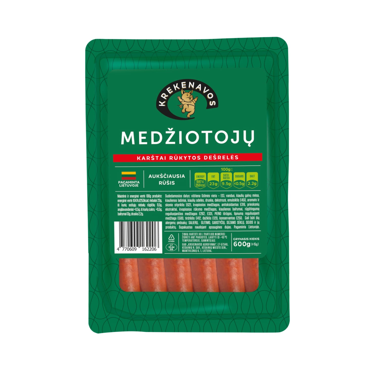 K. rūk. medž. dešrelės KREKENAVOS, a.r., 600g