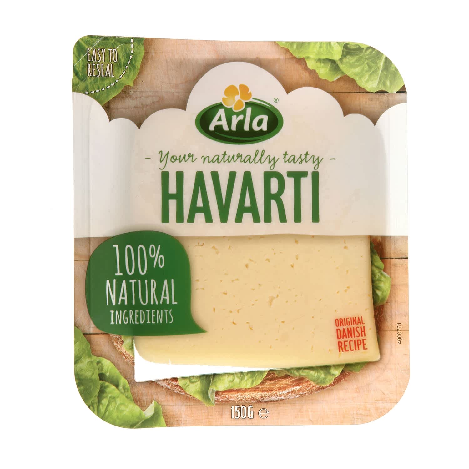 Sliced cheese ARLA Havarti, 150g