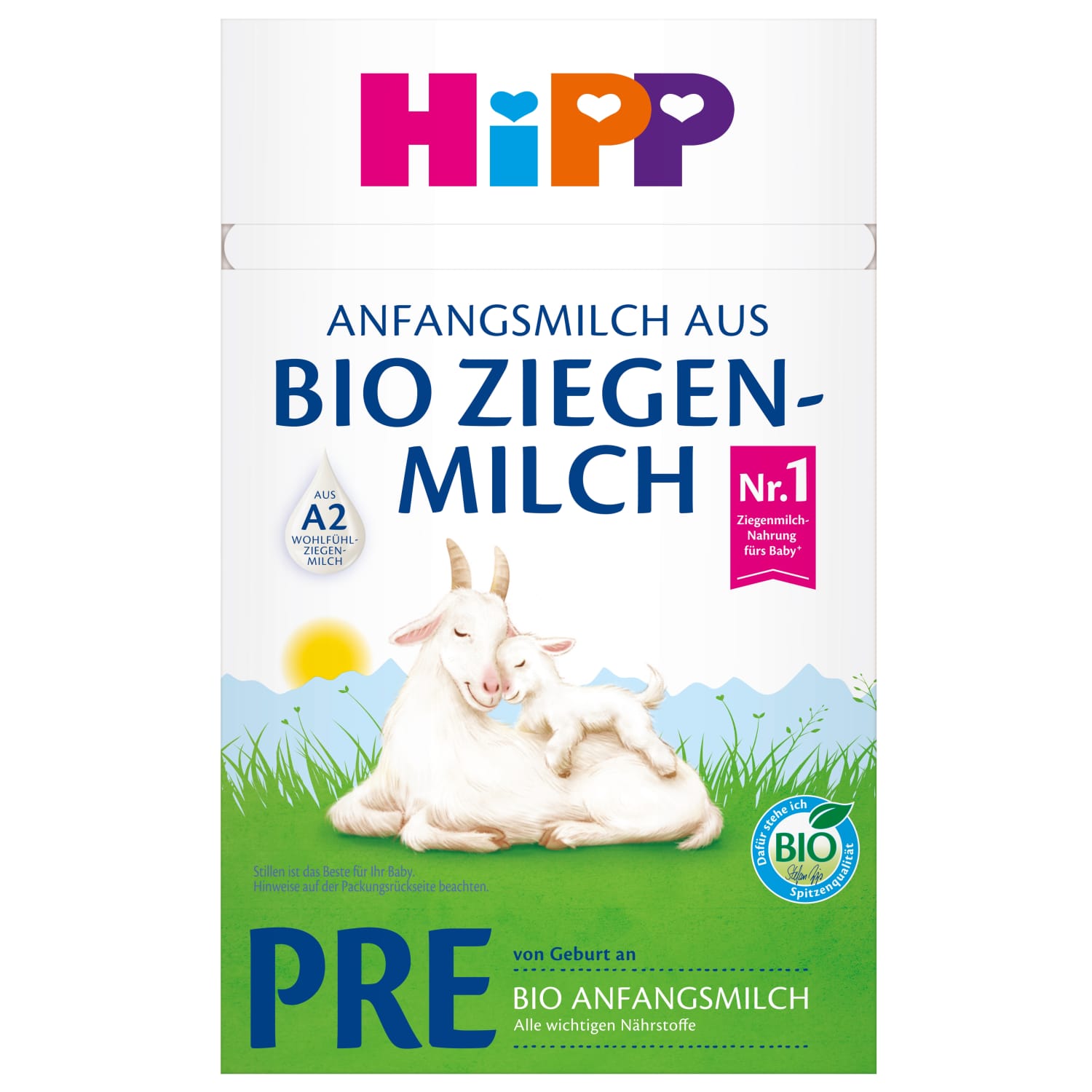 Ekol. pieno miš. HIPP PRE BIO, 0+ mėn., 400 g