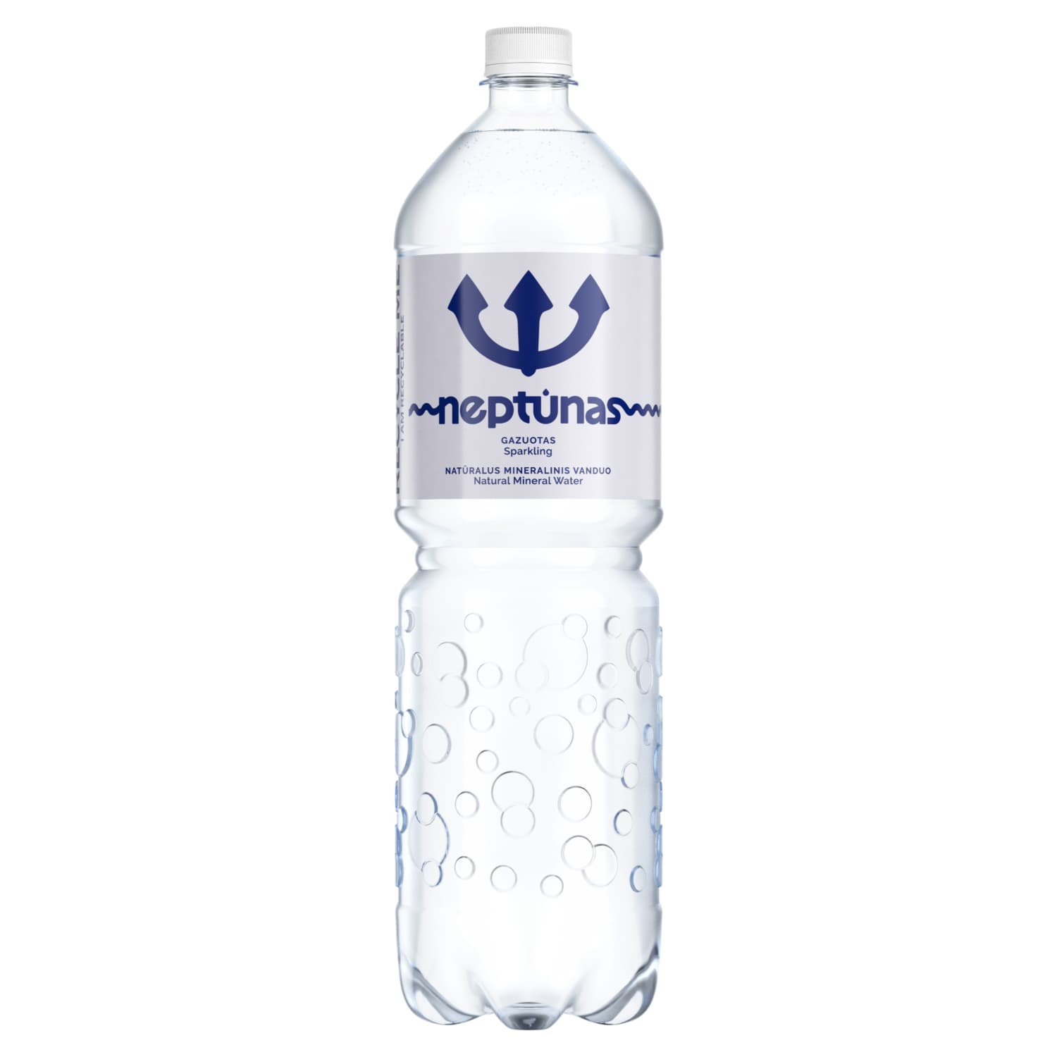 Carbonated mineral water NEPTŪNAS, 1.5 l