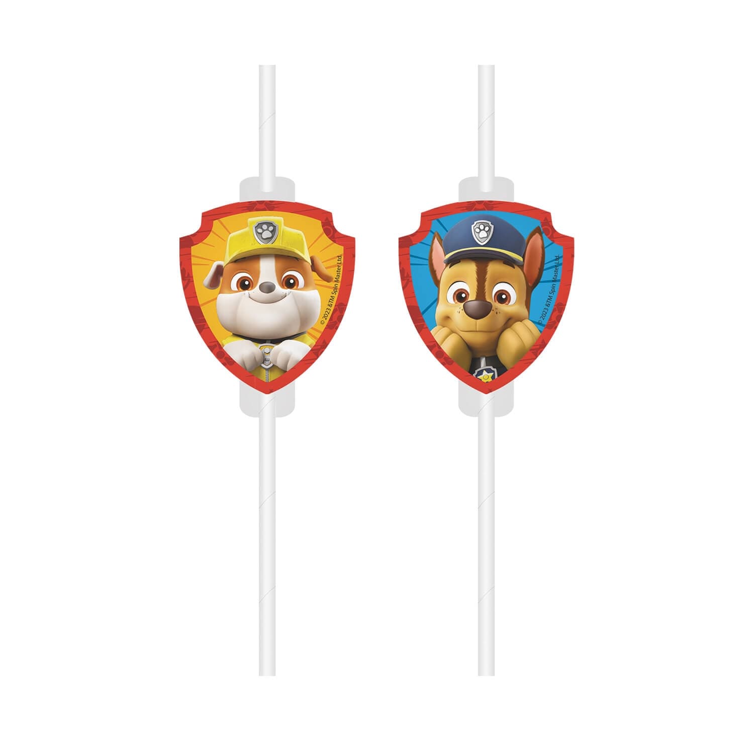 Бумажные трубочки "Paw Patrol" 4 шт.
