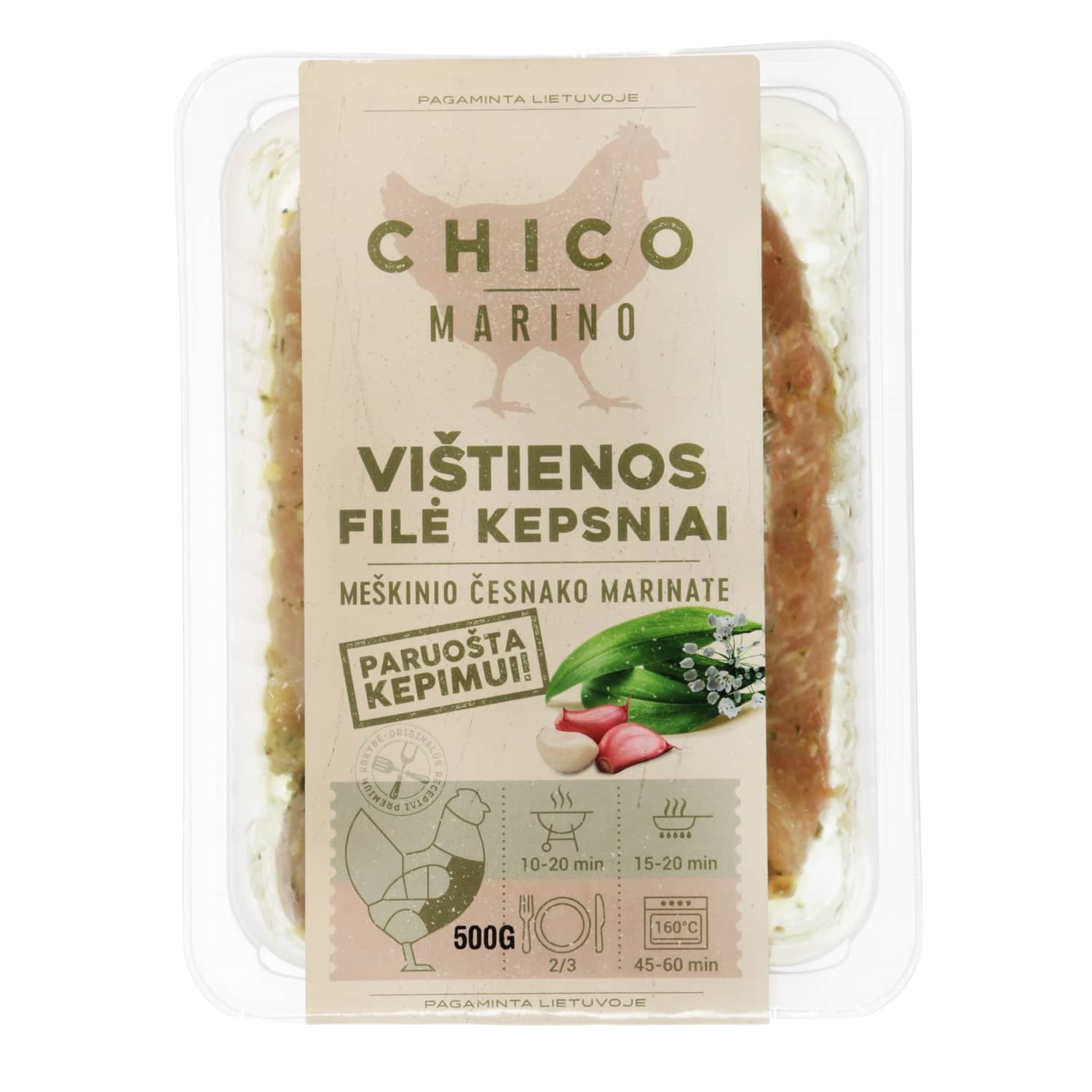 Chicken cutlets garlic mar. CHICO MARINO, 500 g