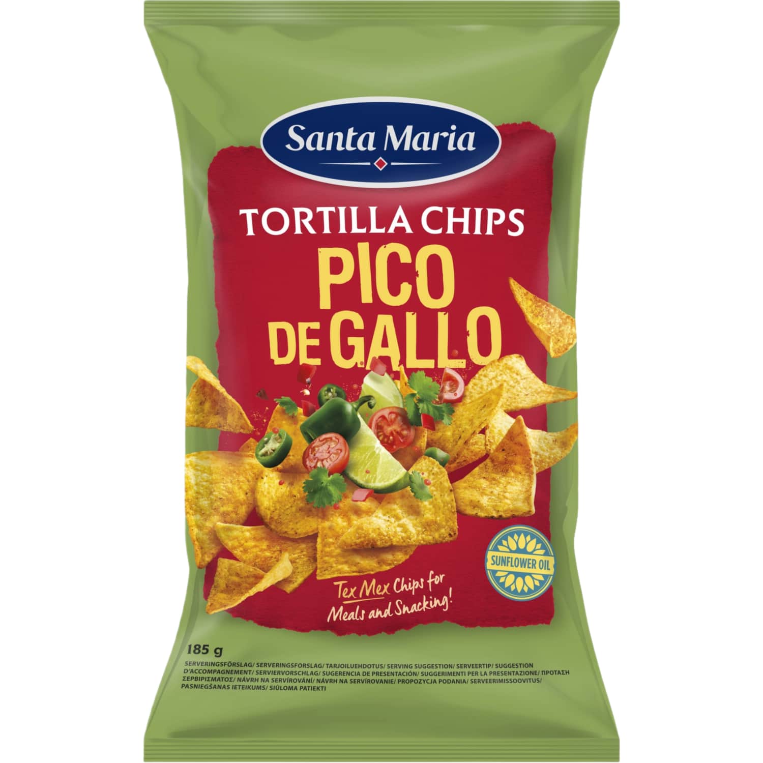 Кукурузные чипсы со вкусом PICO DE GALLO SM, 185 г