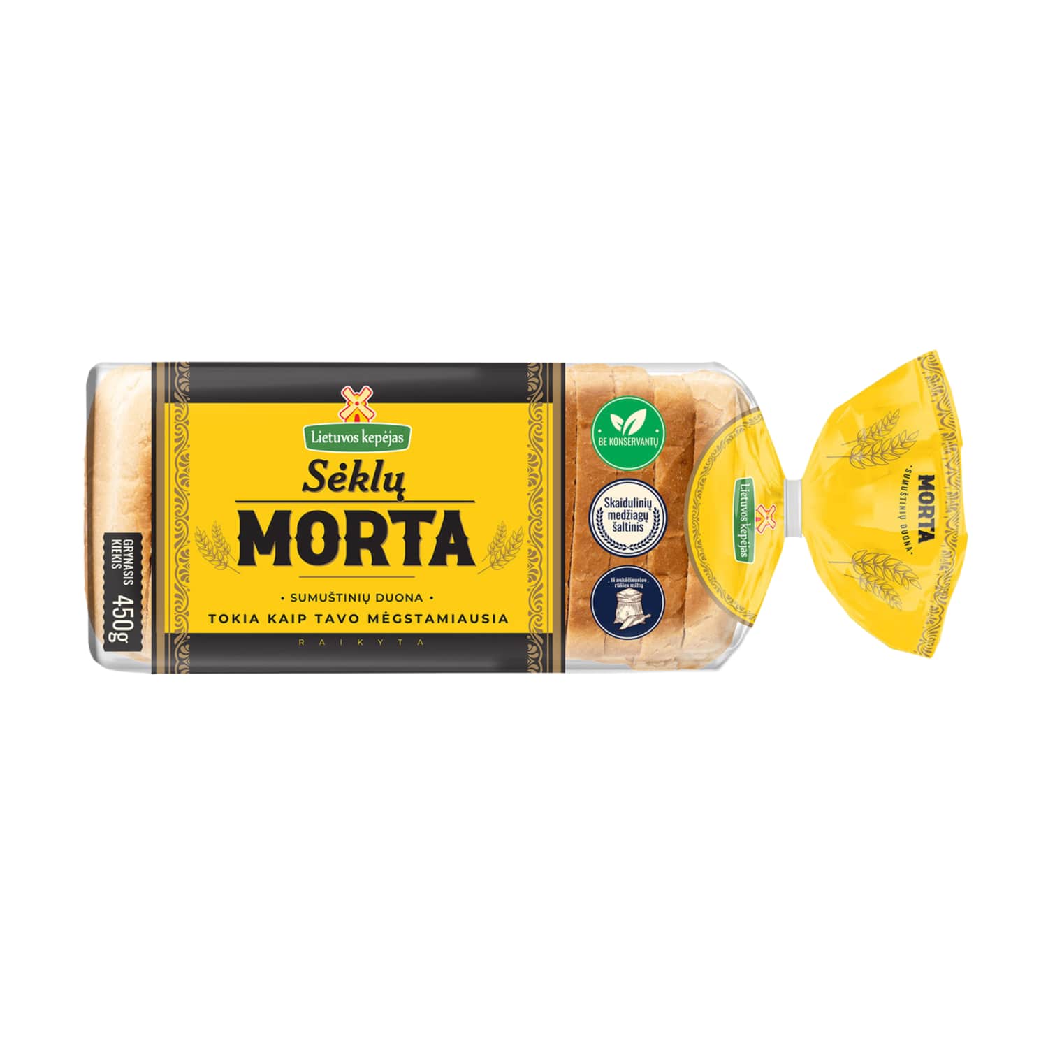Sumuštinių duona MORTA SĖKLŲ, 450 g