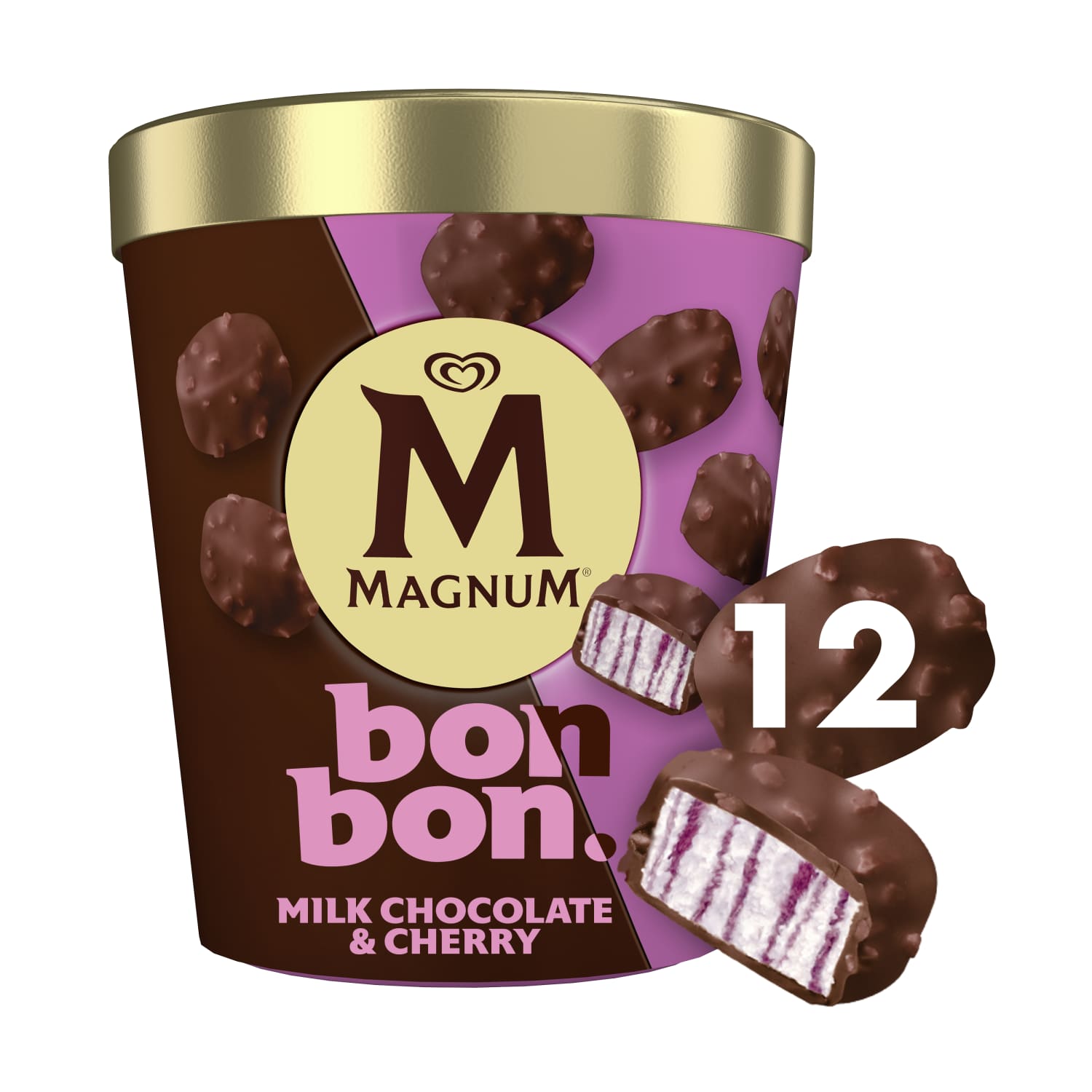 Valg. ledai MAGNUM CHOC.&CHERRY, 12x17ml/168g
