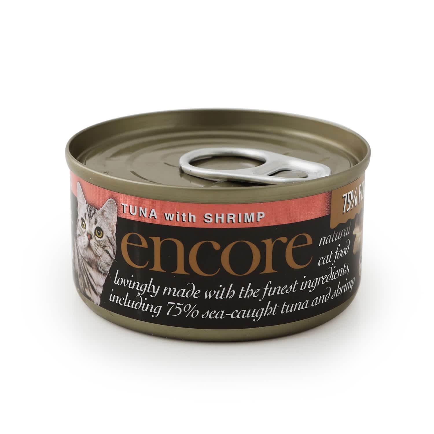 Kačių konserv.tunu, krevetėmis ENCORE,70g