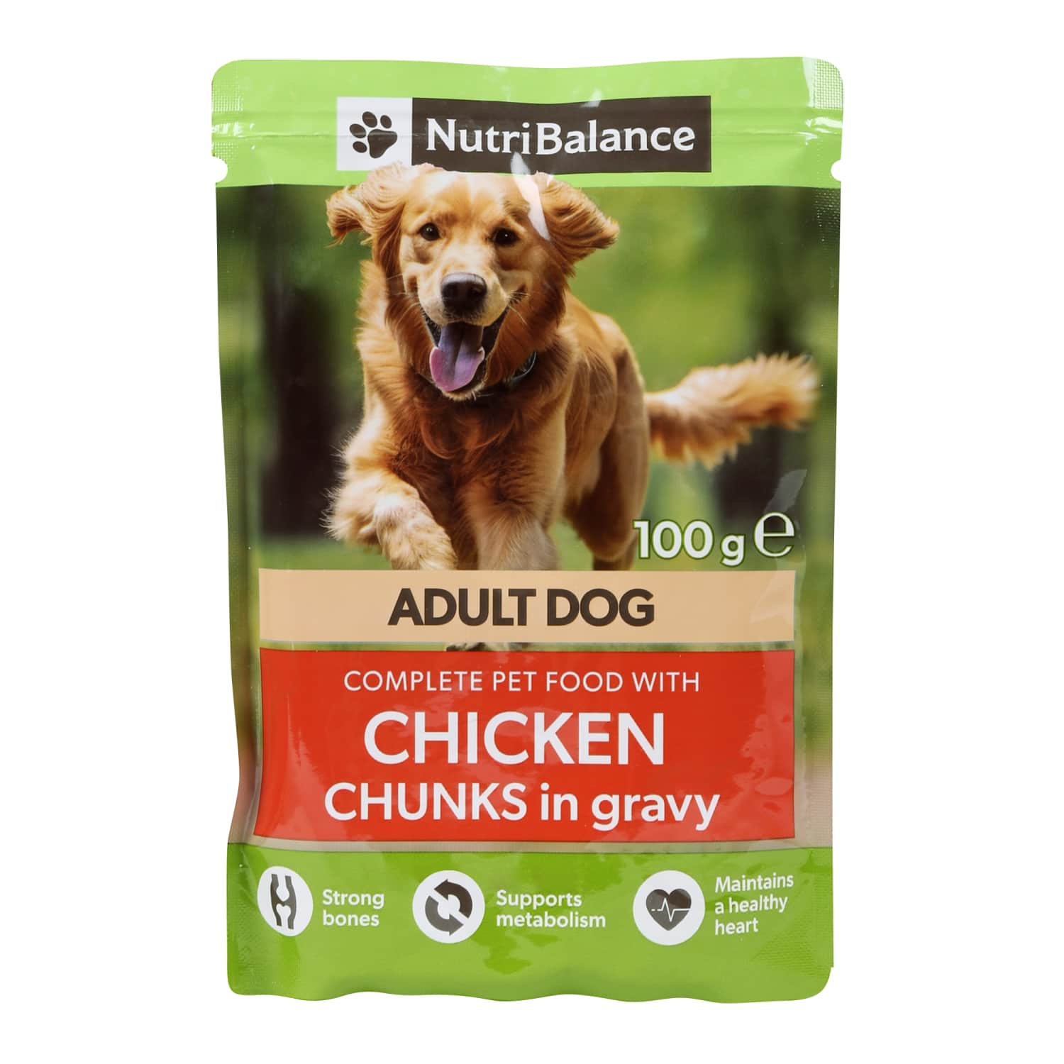 Корм для собак с курицей кусочками NUTRIBALANCE, 100 g