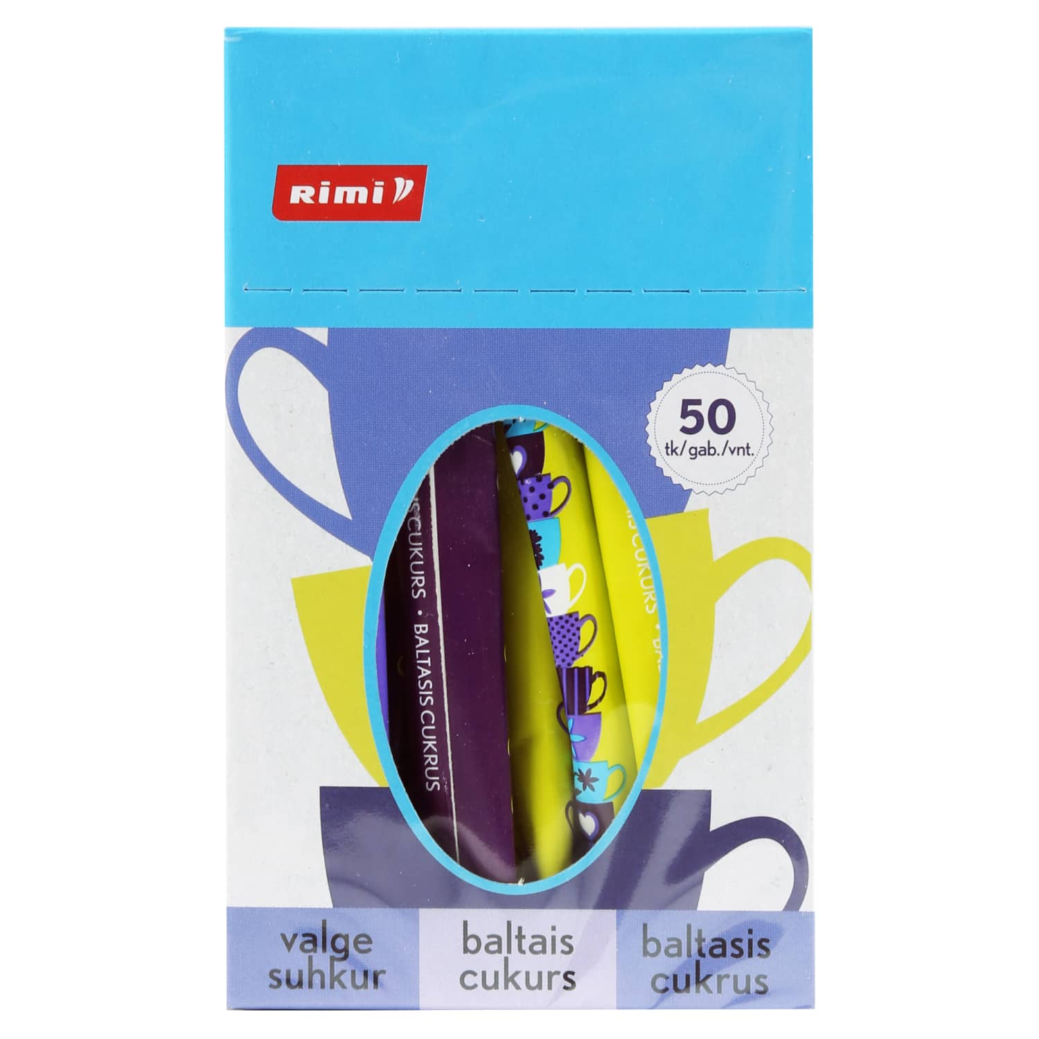 Baltasis cukrus RIMI, 50 X 3g, 150g