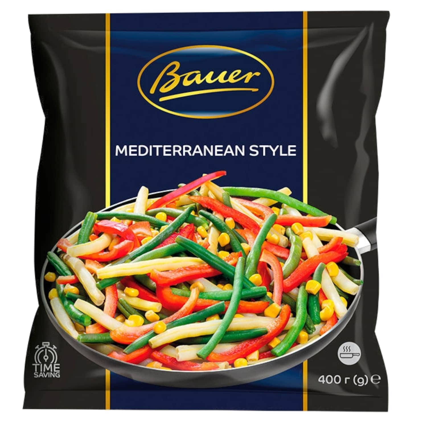 Medium sea style vegetable mix BAUER, frozen, 400 g
