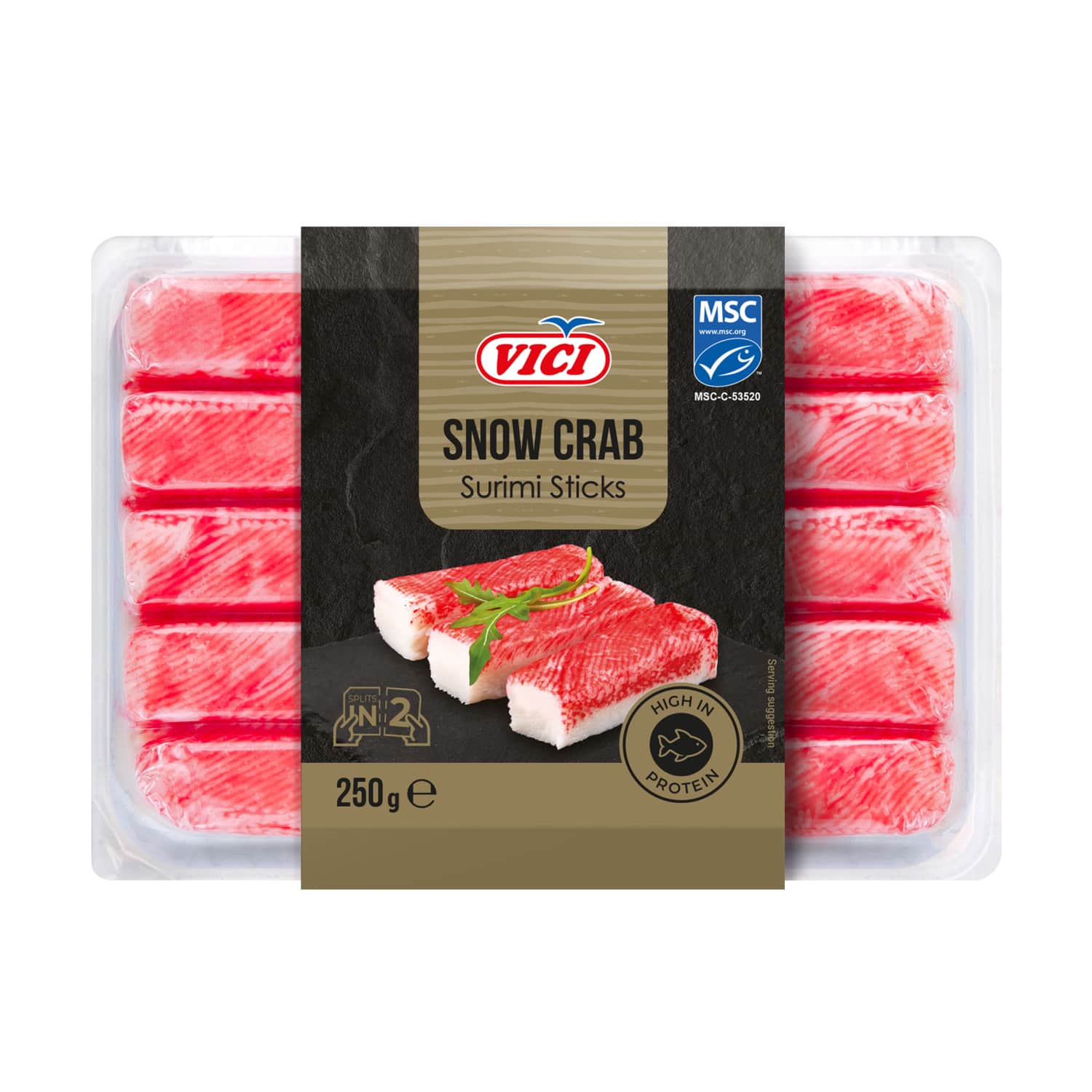 Krabų sk.lazdelės VIČI SNOW CRAB PREMIUM,250g