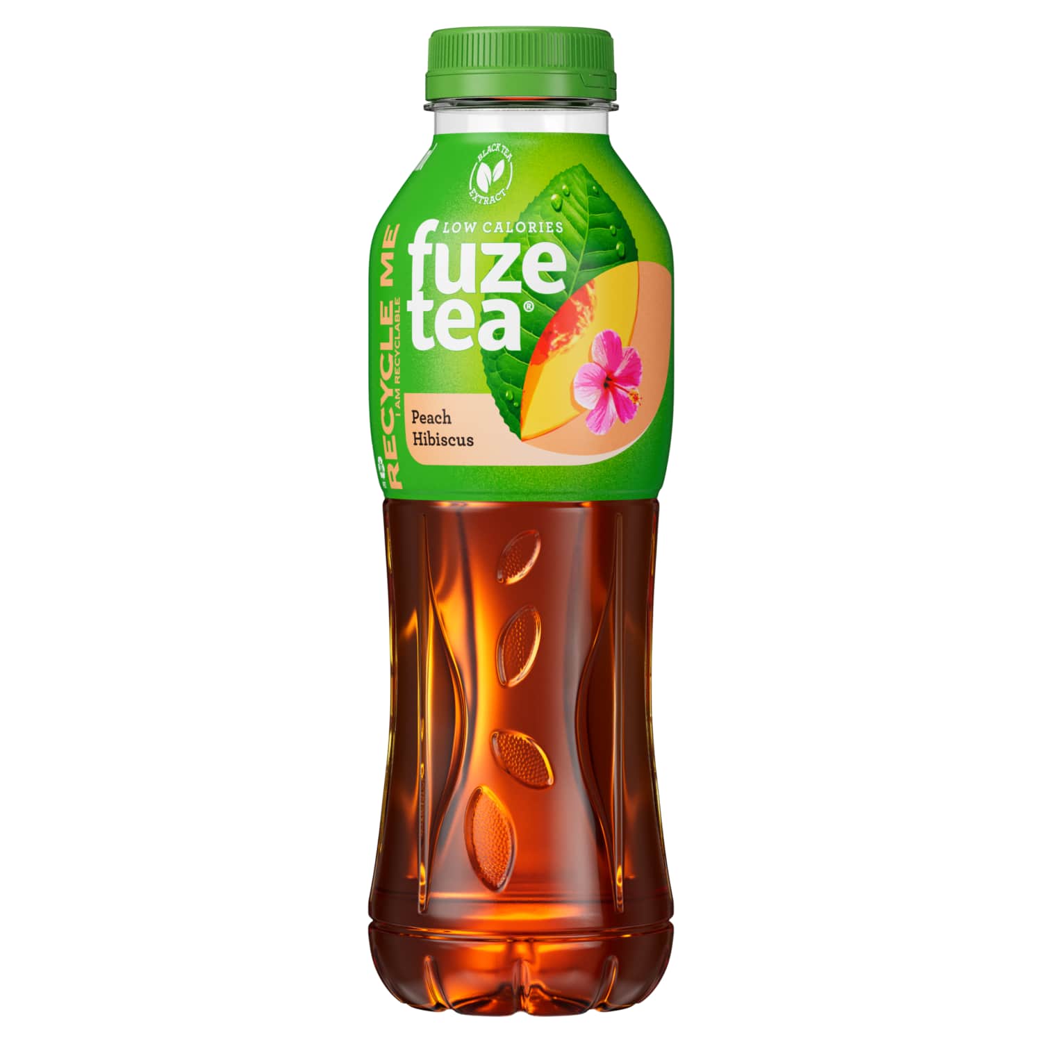 Persikų sk.juod.arb. gėrimas FUZE TEA, 500ml