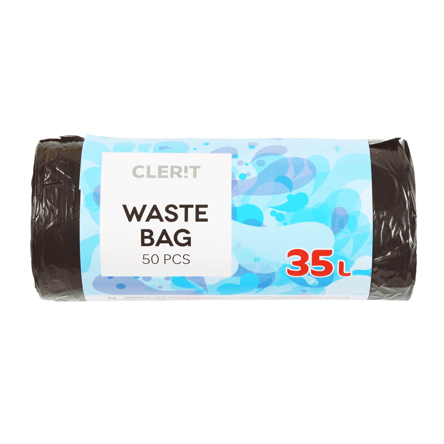 Šiukšlių maišai CLERIT, 35 l, 50 vnt.