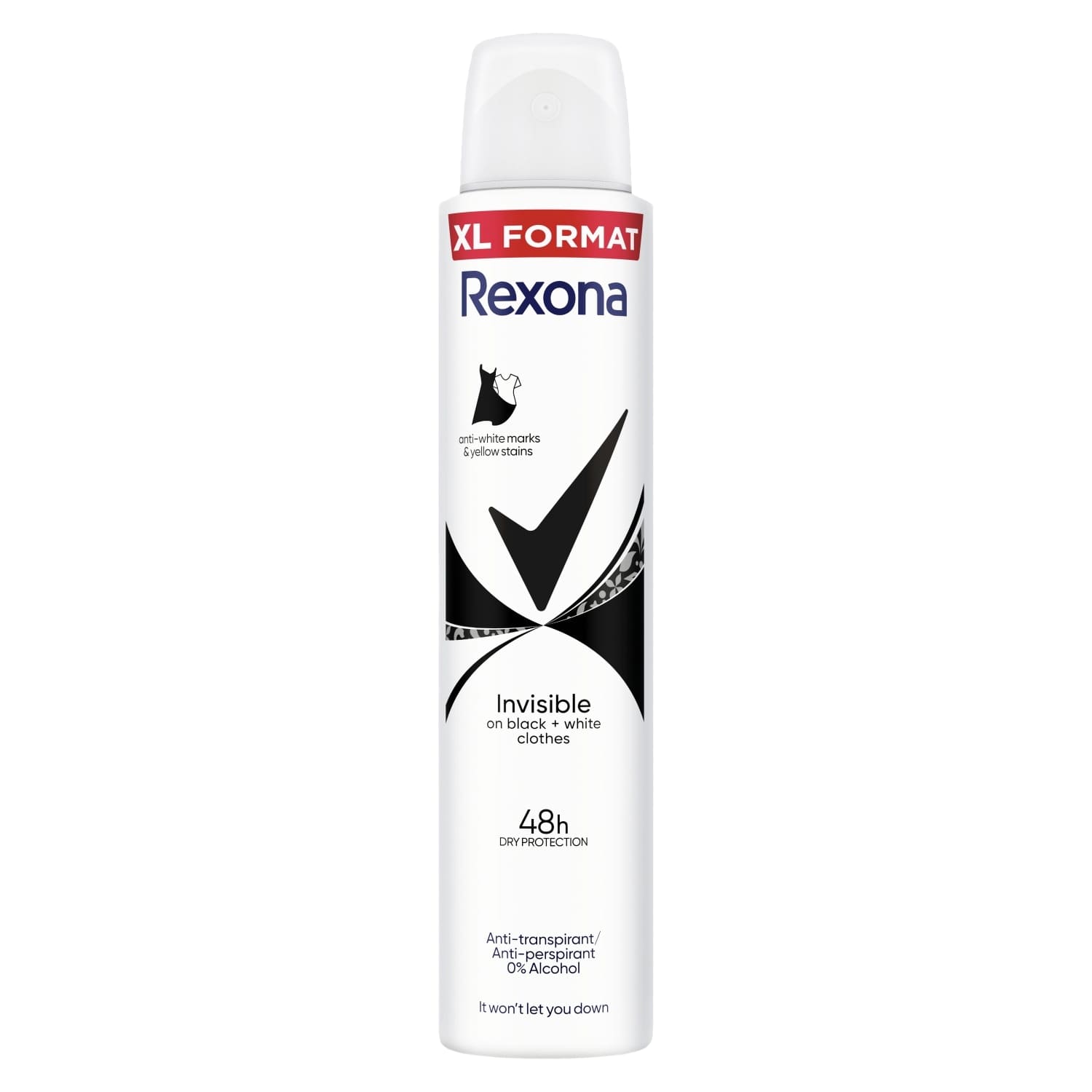 Дезодорант REXONA INVISIBLE B&W, 200 мл
